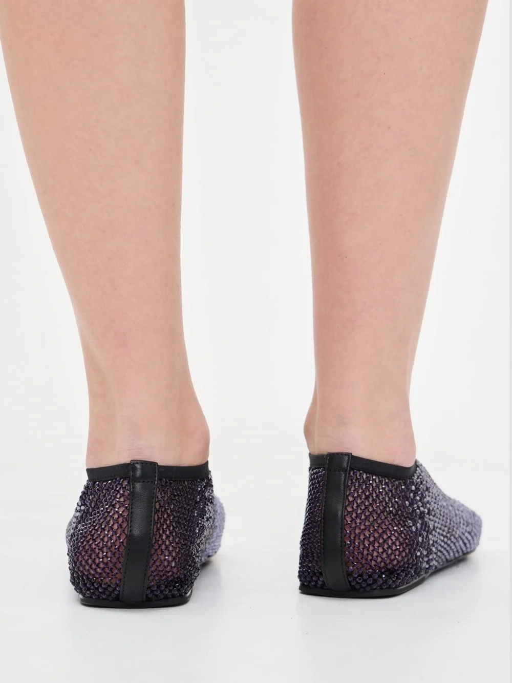 BNWT Christopher Esber Crystal Mesh Flats 38